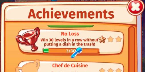 Cooking Craze Achievement Reward