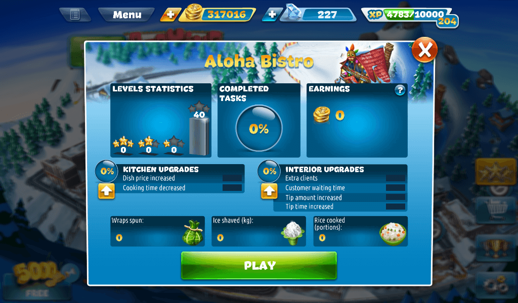Cooking Fever - Aloha Bistro Strategy Guide | Noodle Arcade - Part 3