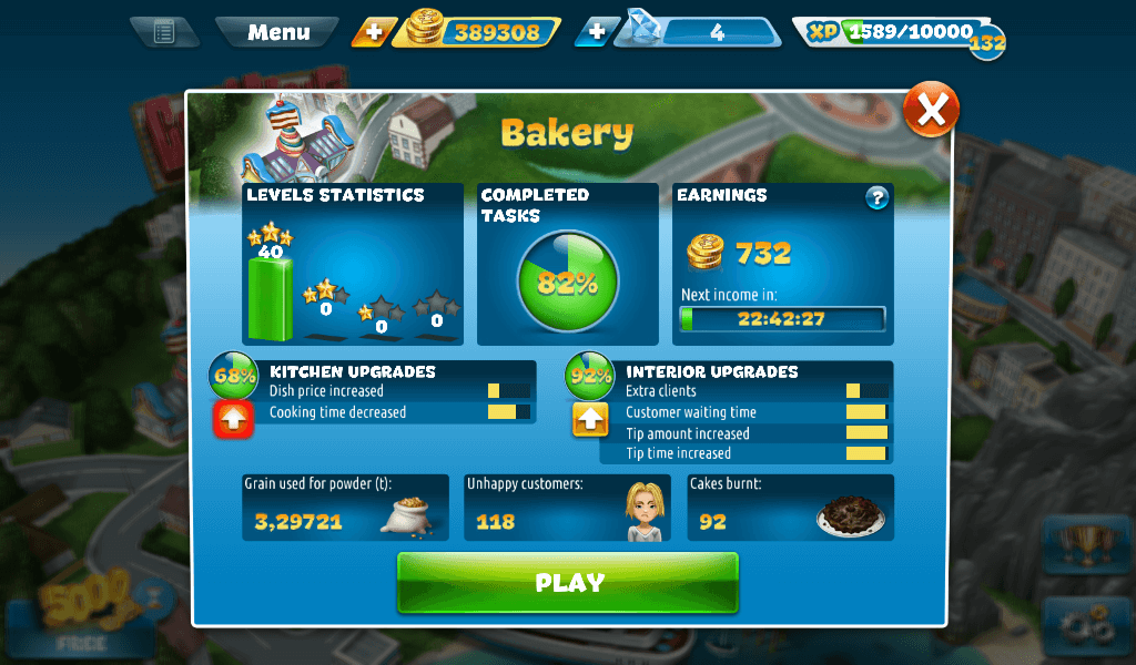 cooking-fever-bakery-status-screen