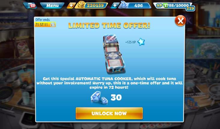 cooking fever automatic cooking machine cheat