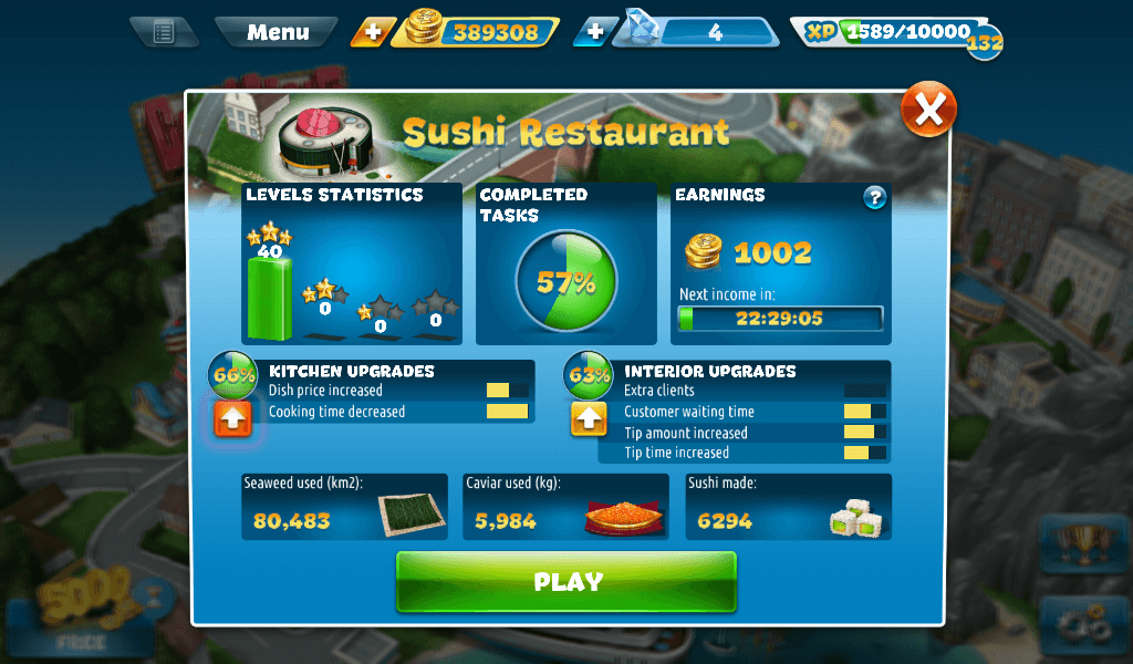 Cooking-Fever-Sushi-Restaurant-Status-Screen